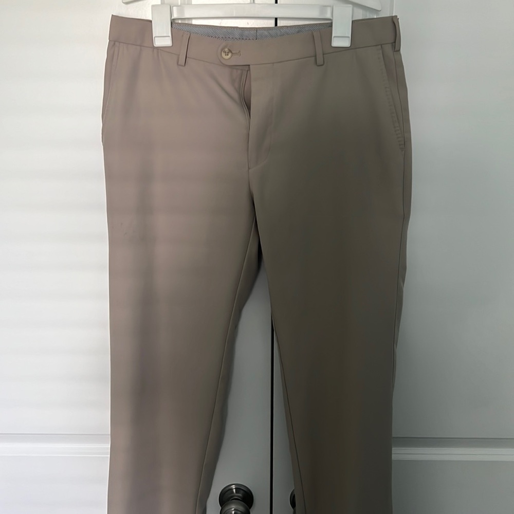 Peter Millar 33x34 Durham performance pants tan